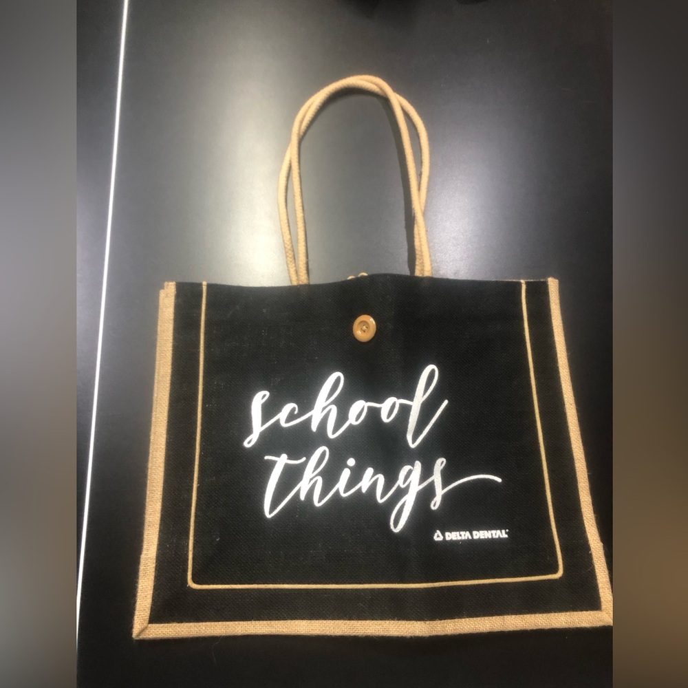 Large woven tote bag
